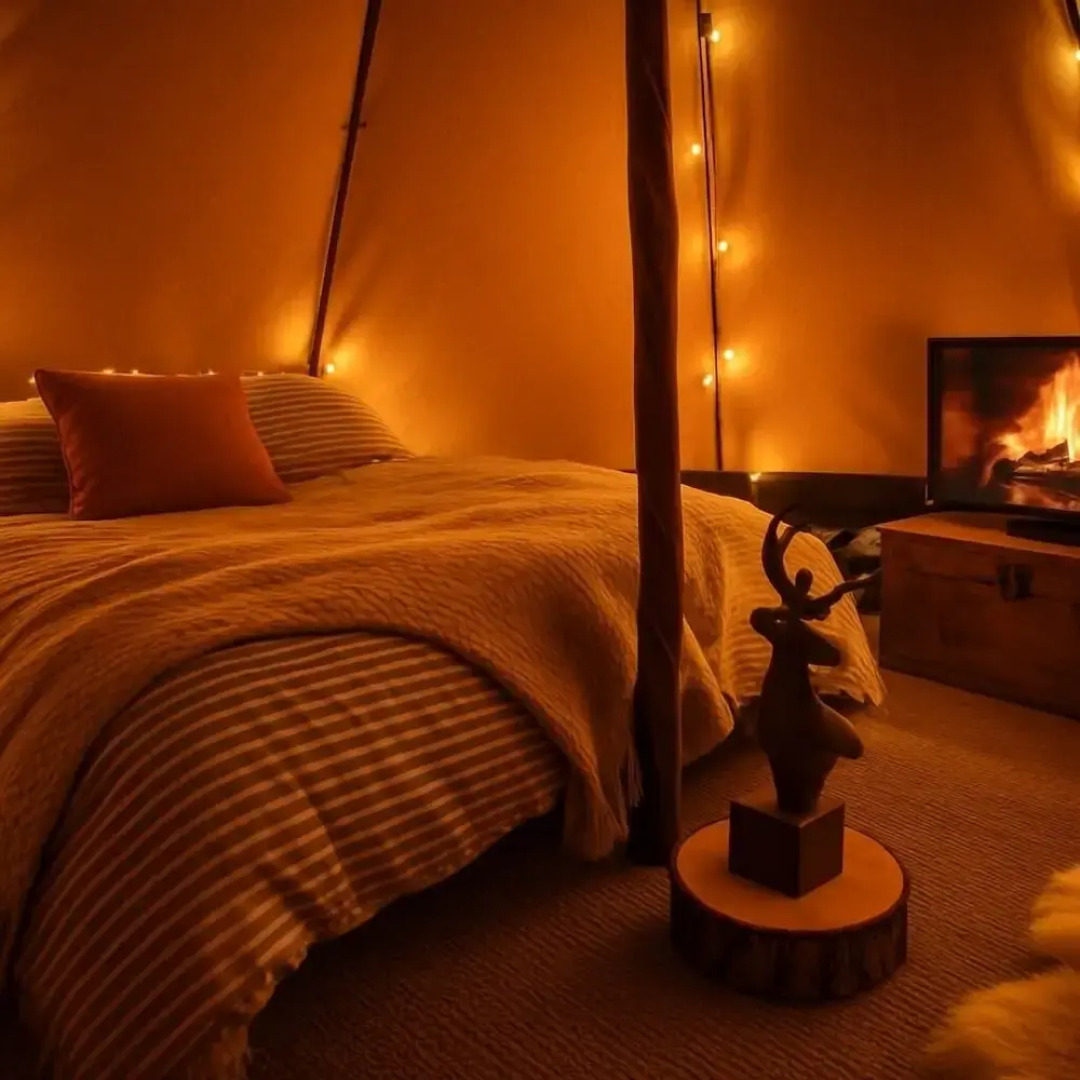 Cozy Wigwam With Heating & tv