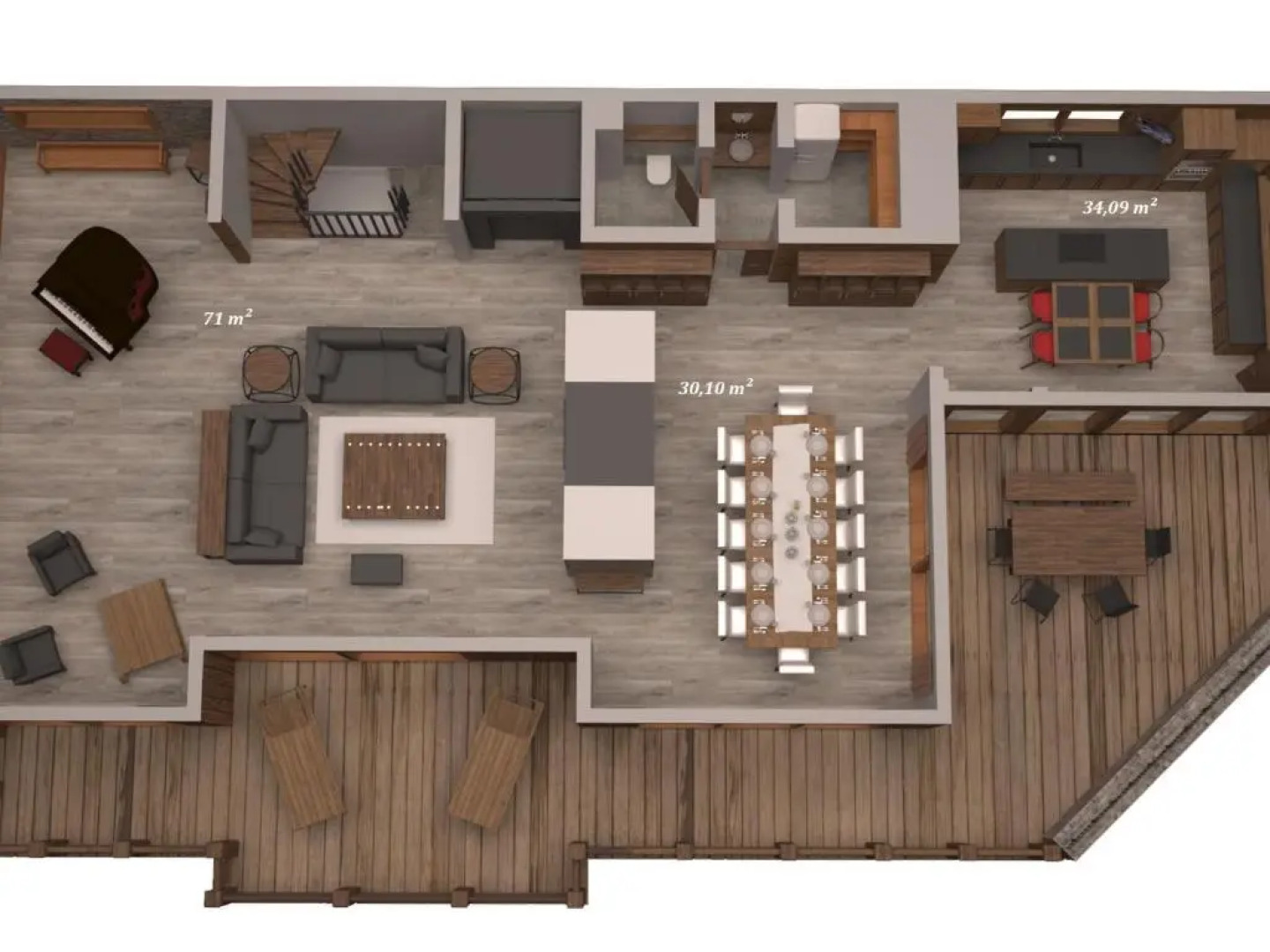 Chalet Méribel, 6 pièces, 12 personnes - FR-1-566-43