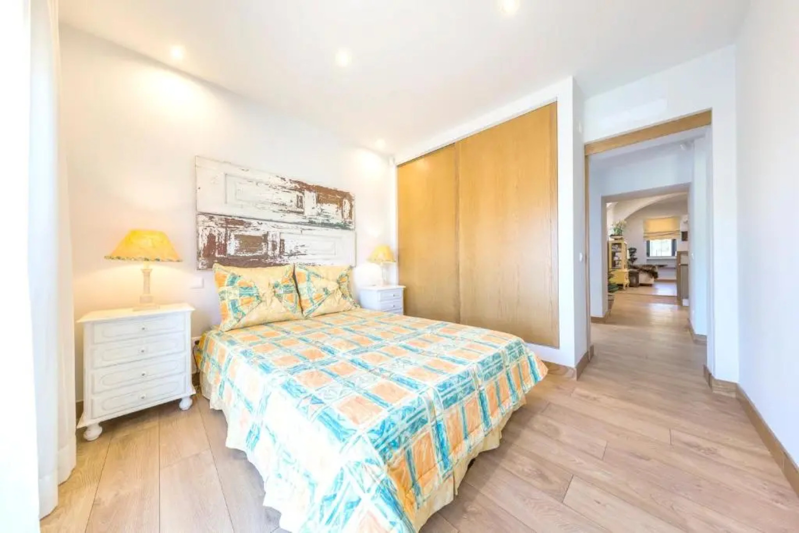 Villa with 3 bedrooms in Quelfes with wonderful sea view shared pool enclosed garden 4 km from the beach