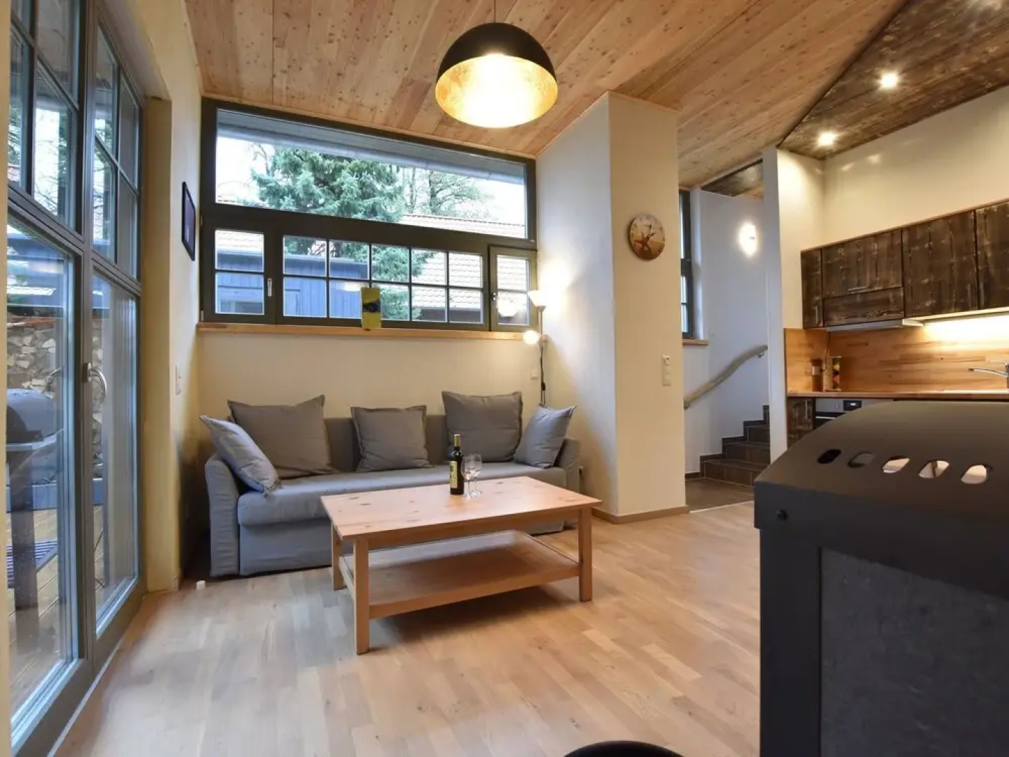 Apartments sun and moon with fireplace, terrace and garden