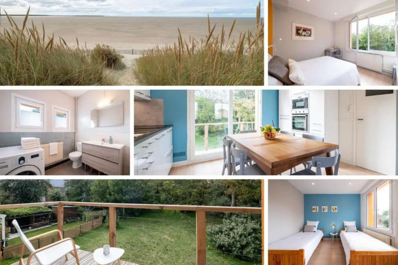 Appartement La Rafale - accès privé plage - jardin - arrivée autonome