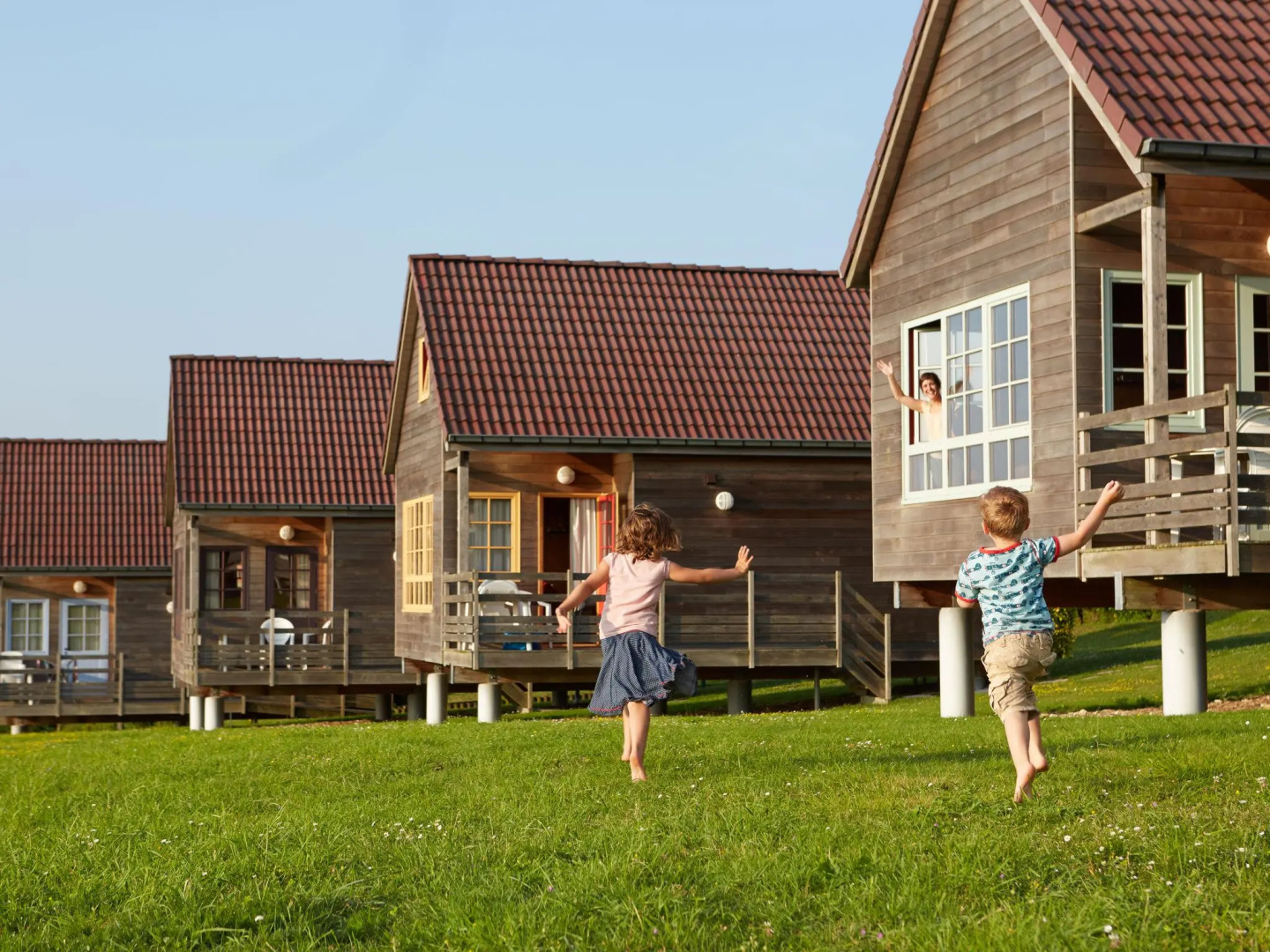 Authentic wooden holiday home in peaceful green surroundings