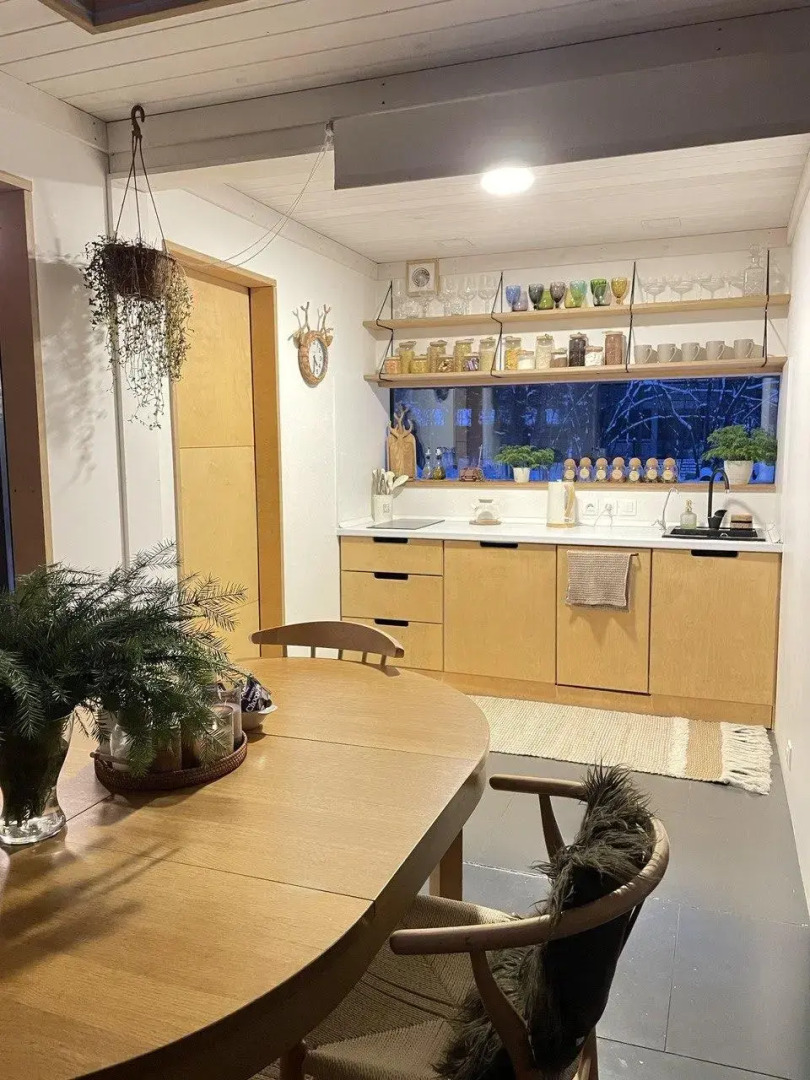 Шале в хвойном лесу