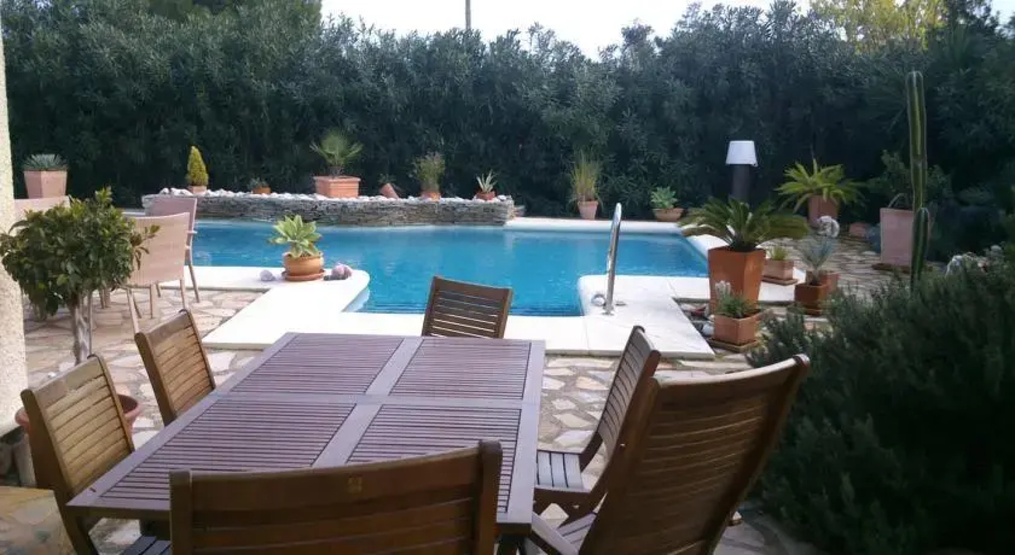 Strandnahes Palmenhaus