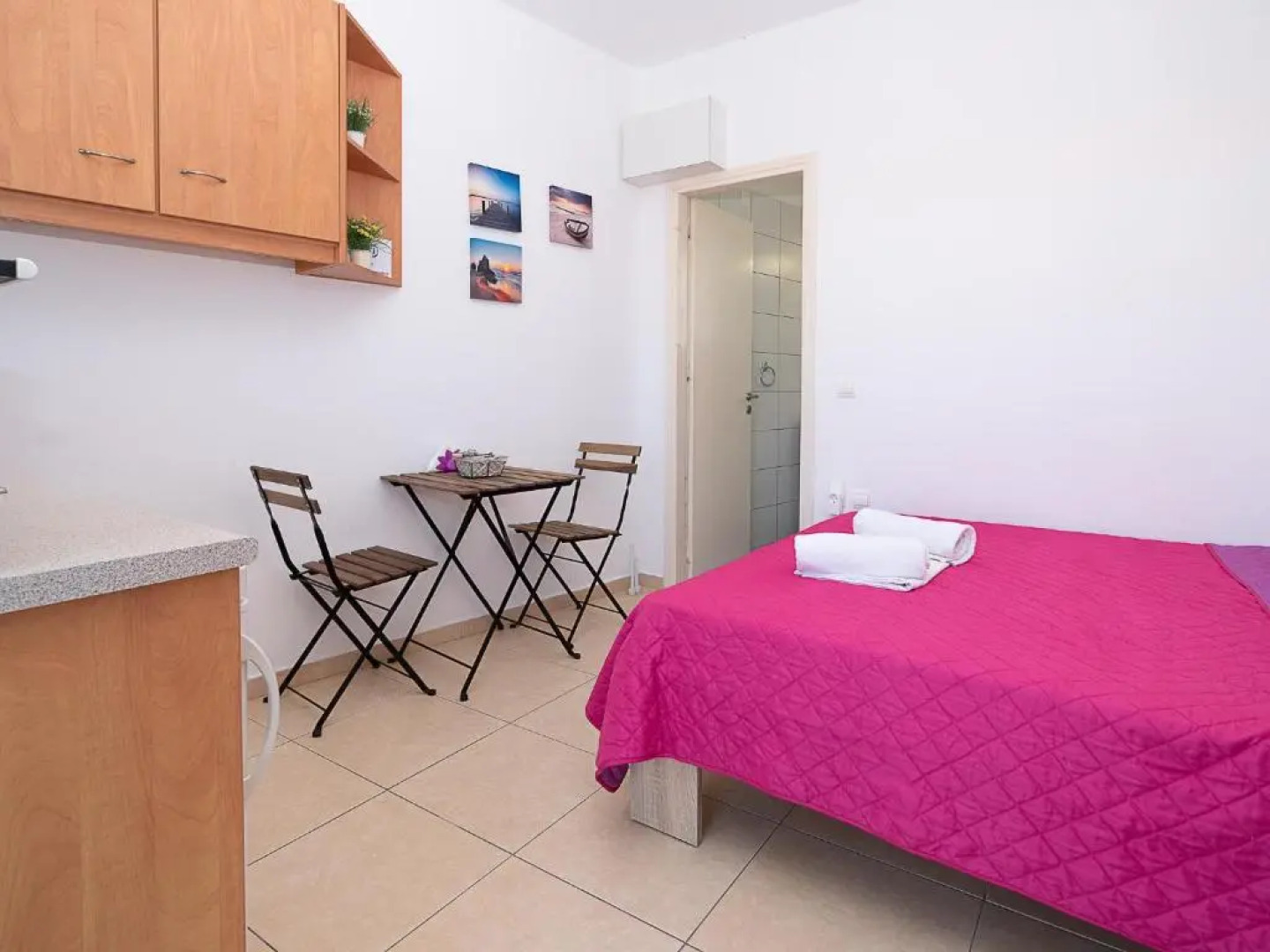 small studio next to the beach