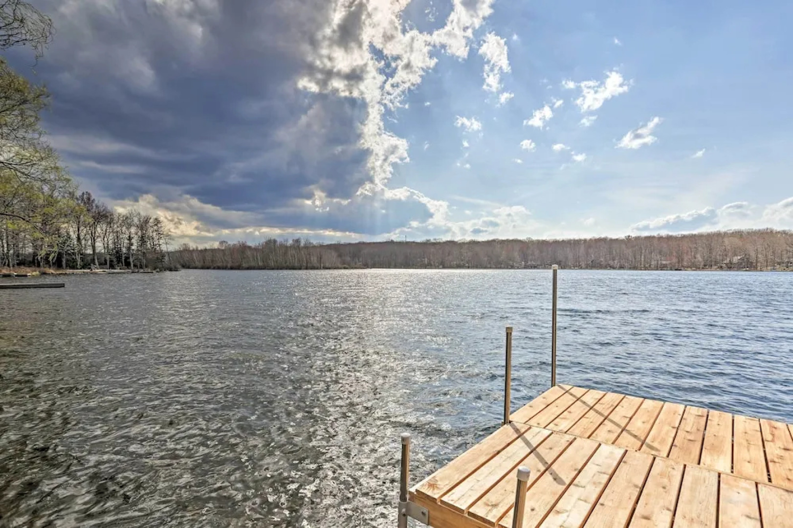 Pocono Lake Paradise w/ Private Beach & Dock!
