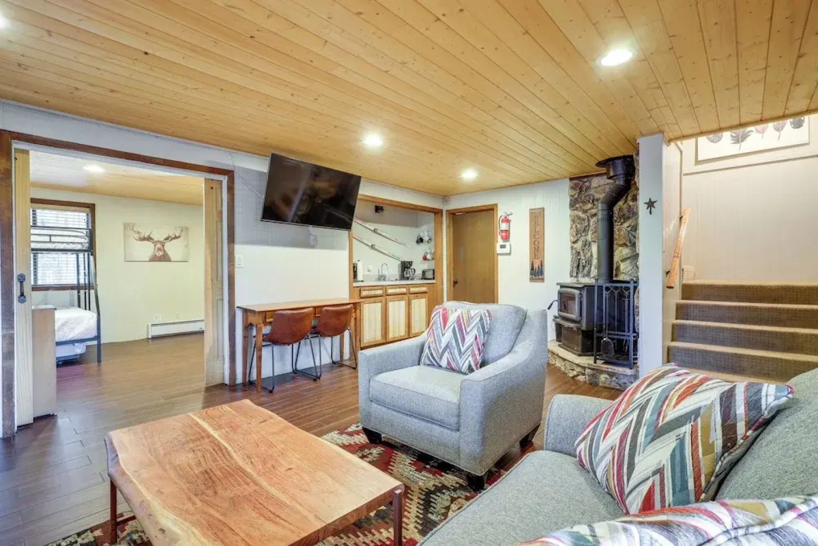 Deluxe A-frame Home w/ Game Room & Deck!