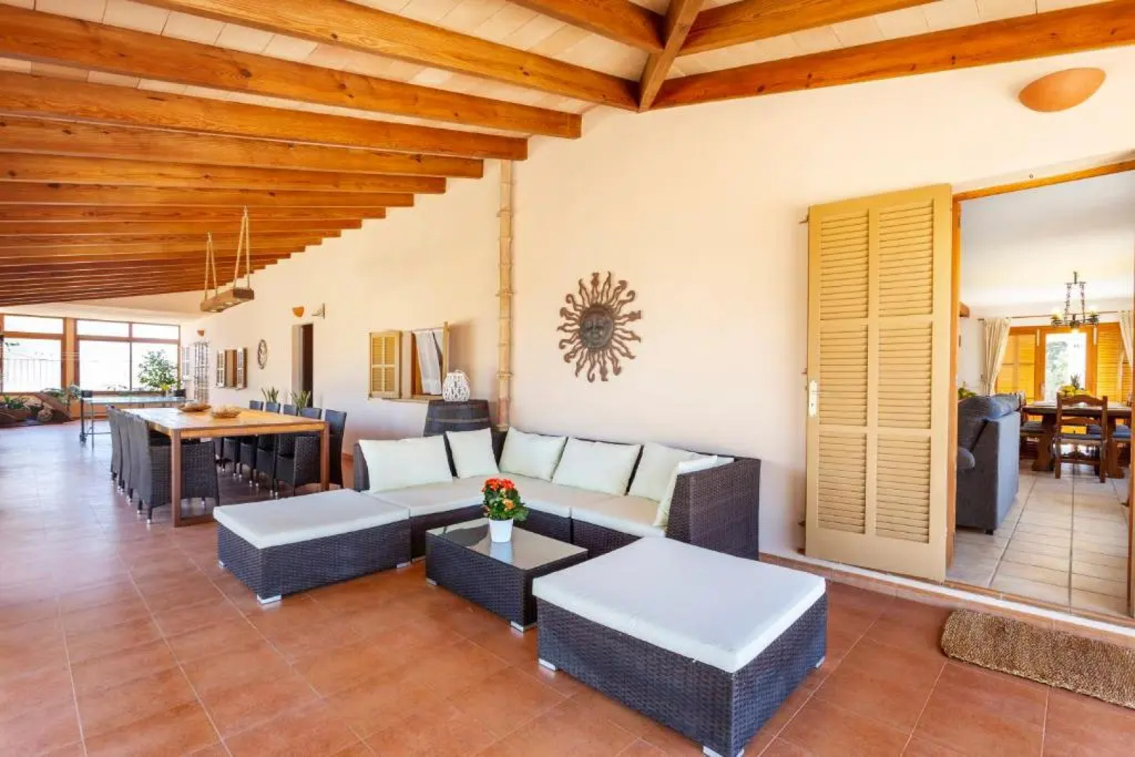 Villa in Can Picafort, Located in the Countryside, Near the Beach, has 5 Bedroom