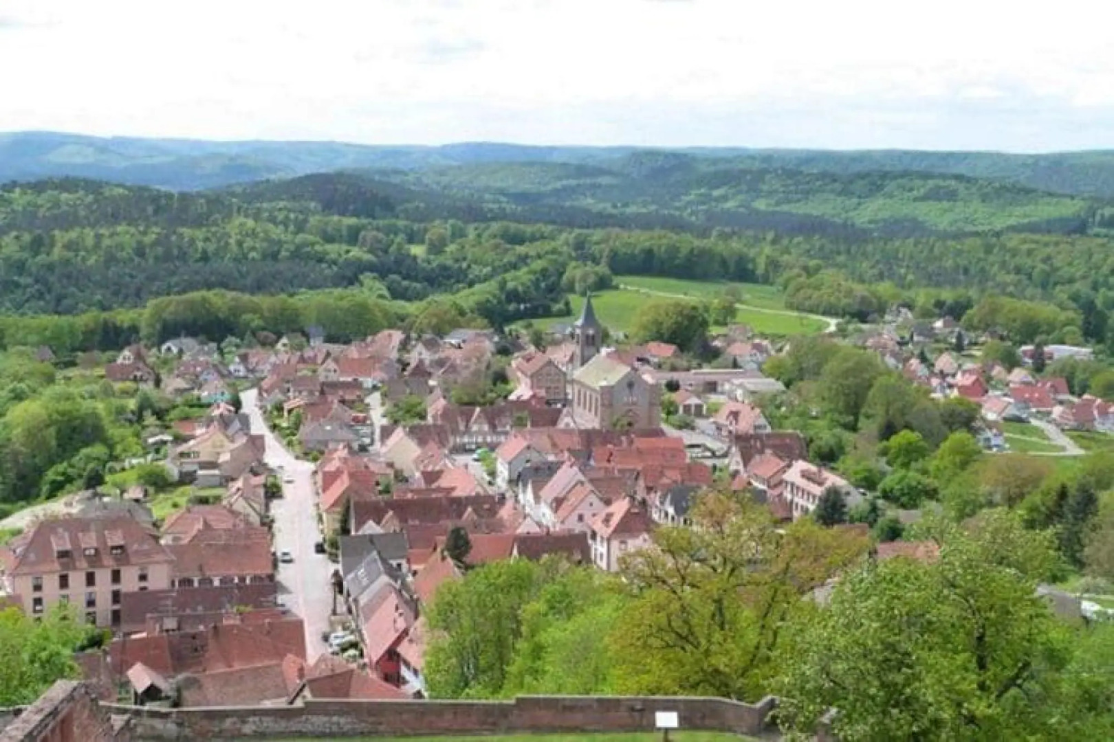 House in Vosges Near Lichtenberg Castle