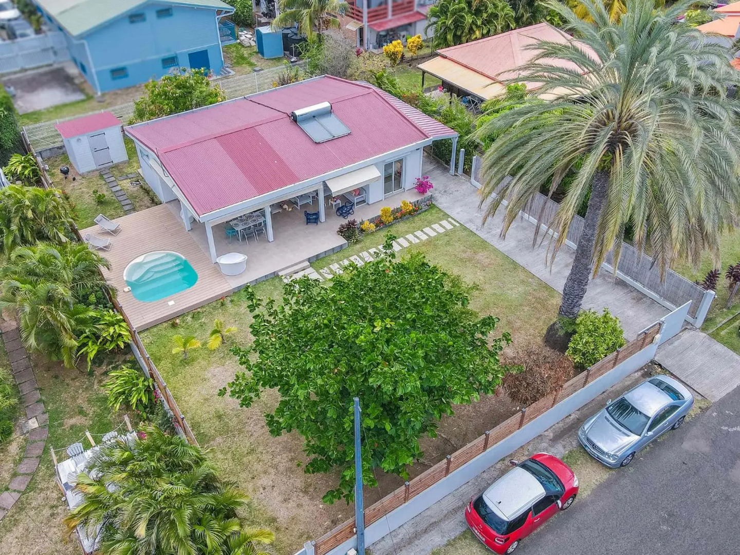 Villa Bel'Amandier : 3ch, bac à punch à 2min à pied de la plage