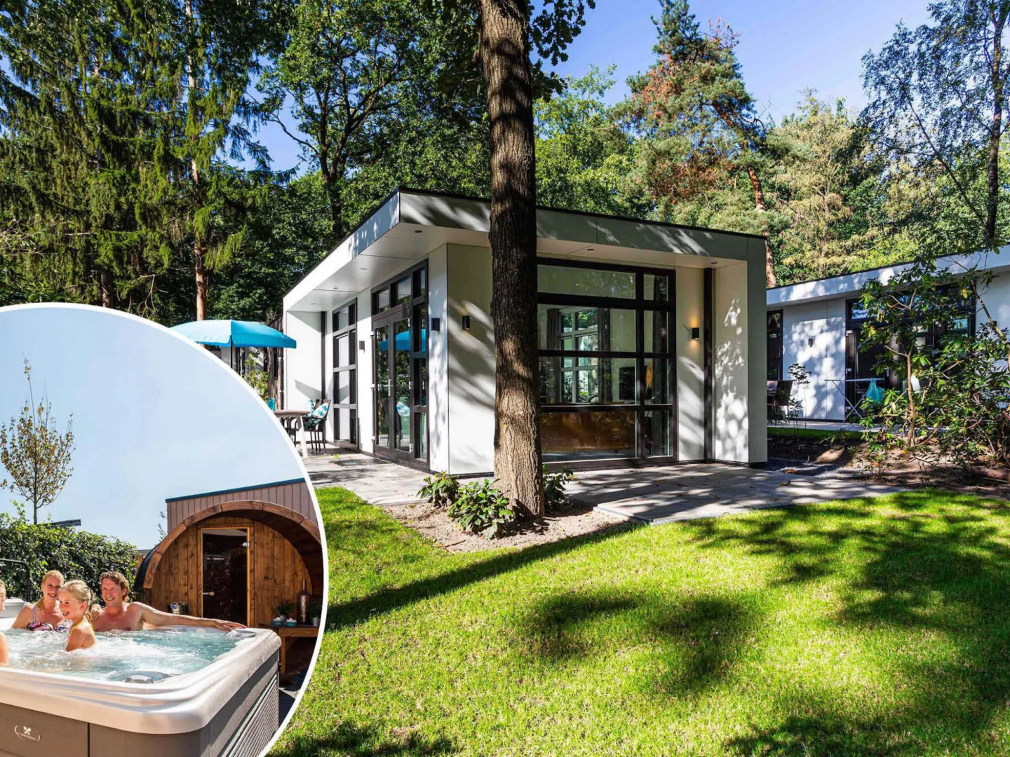 Modern chalet with spa and sauna, in a holiday park, 8 km. from Hoorn