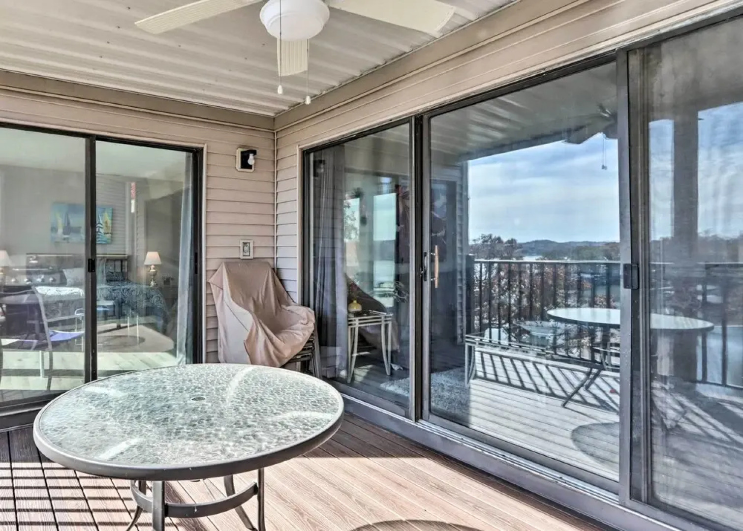 Fireplace & Water Views: Lake Ozark Condo!