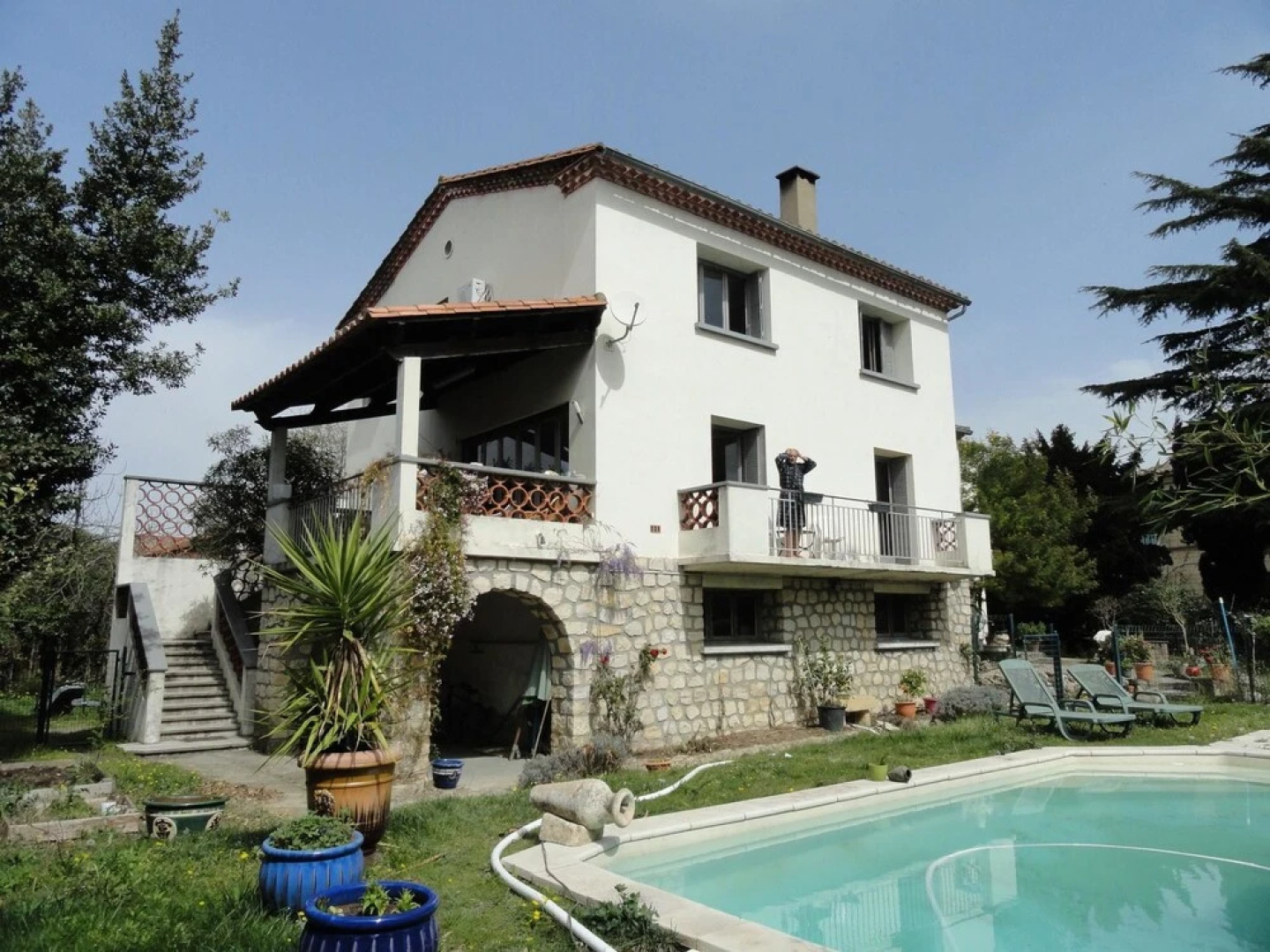 Apartment With 2 Bedrooms in Sommières, With Pool Access, Furnished Ga