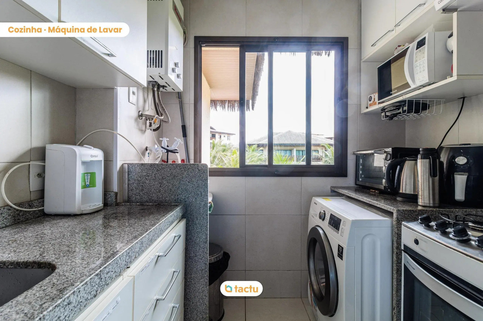 Estúdio de 39 m2 com rede na varanda no VG Sun Cumbuco por Tactu