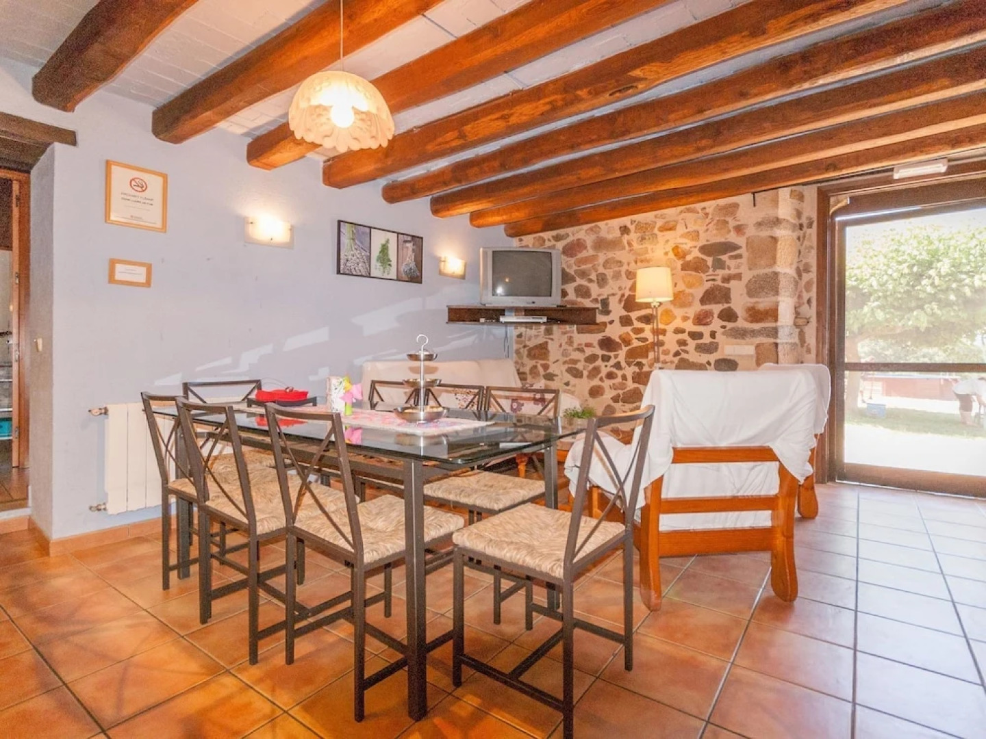 Catalan Farmhouse With Round Pool in the Middle of Forest