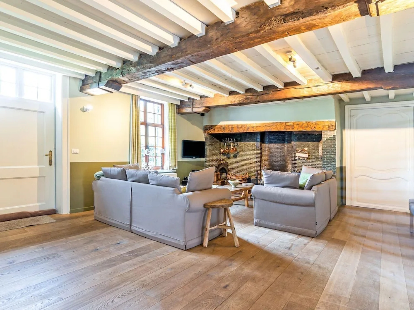 Manor House in Farm Complex in Middle of Polder Landscape near Damme