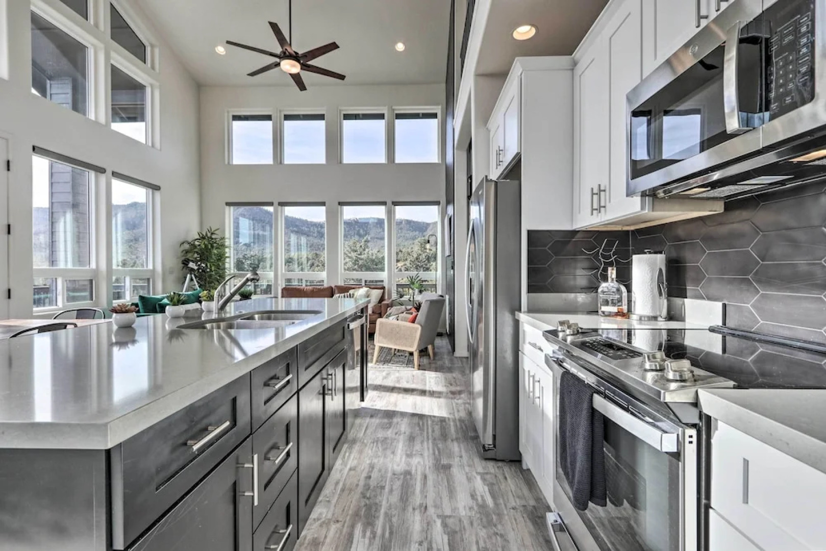 Modern Pine Retreat w/ Deck & Stunning Views!