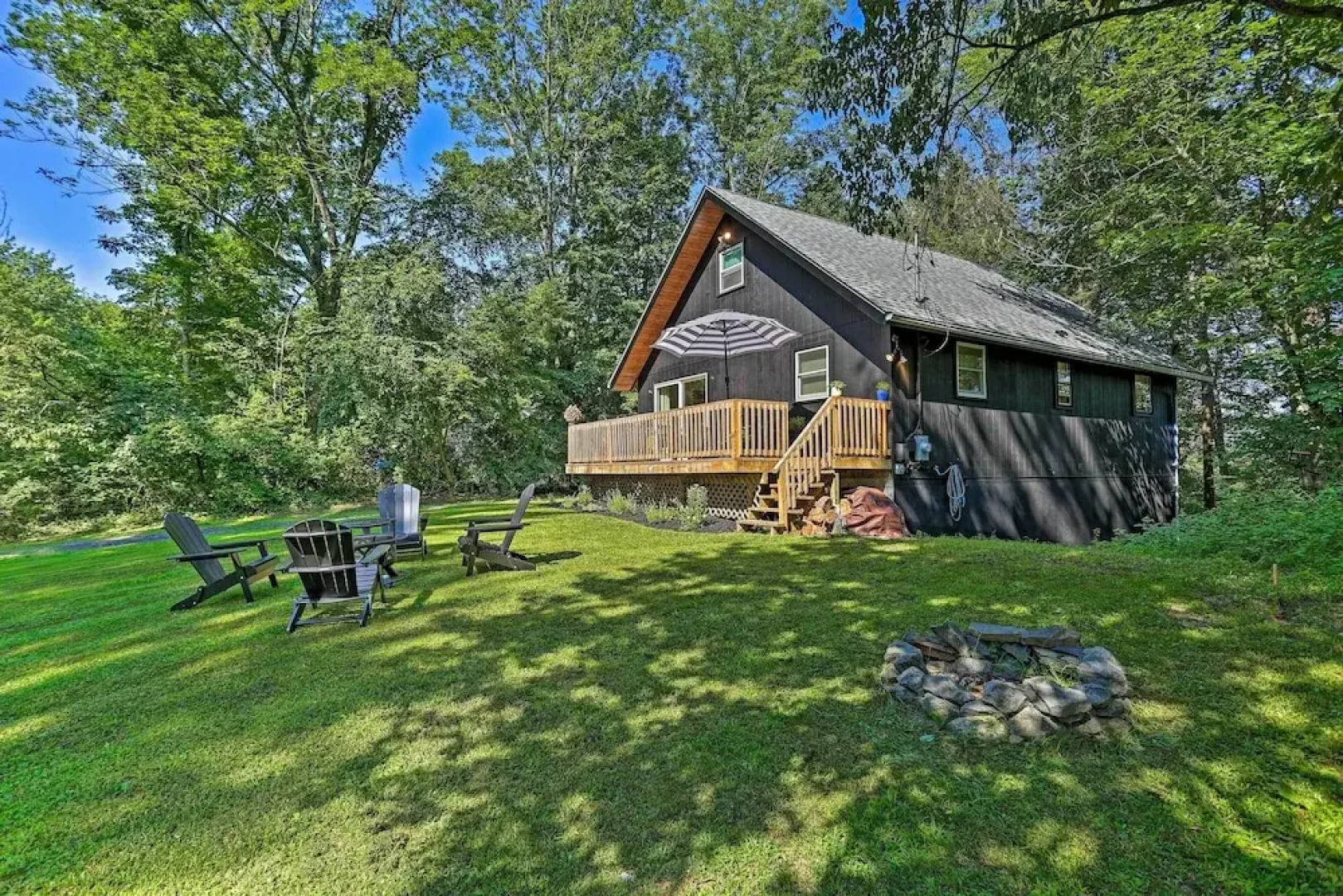 Deck & Gas Grill: Modern East Stroudsburg Home!