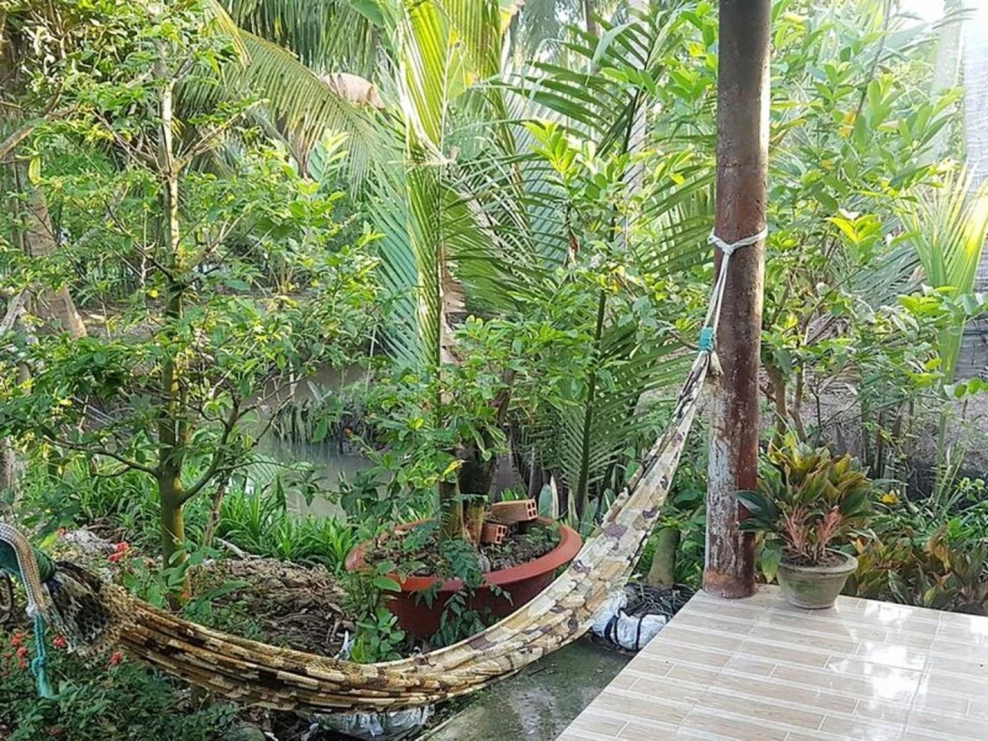 Peaceful Homestay in the Middle of Fruit Garden - Room With two Double Beds