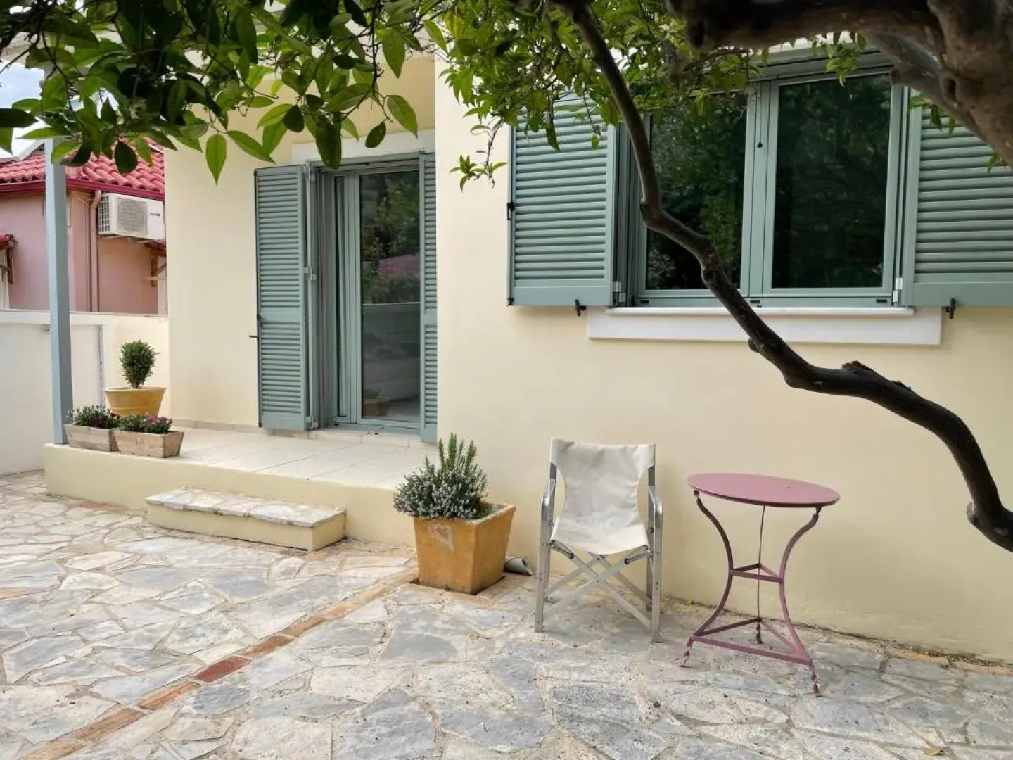 Sea front house on the beach, Peloponnese