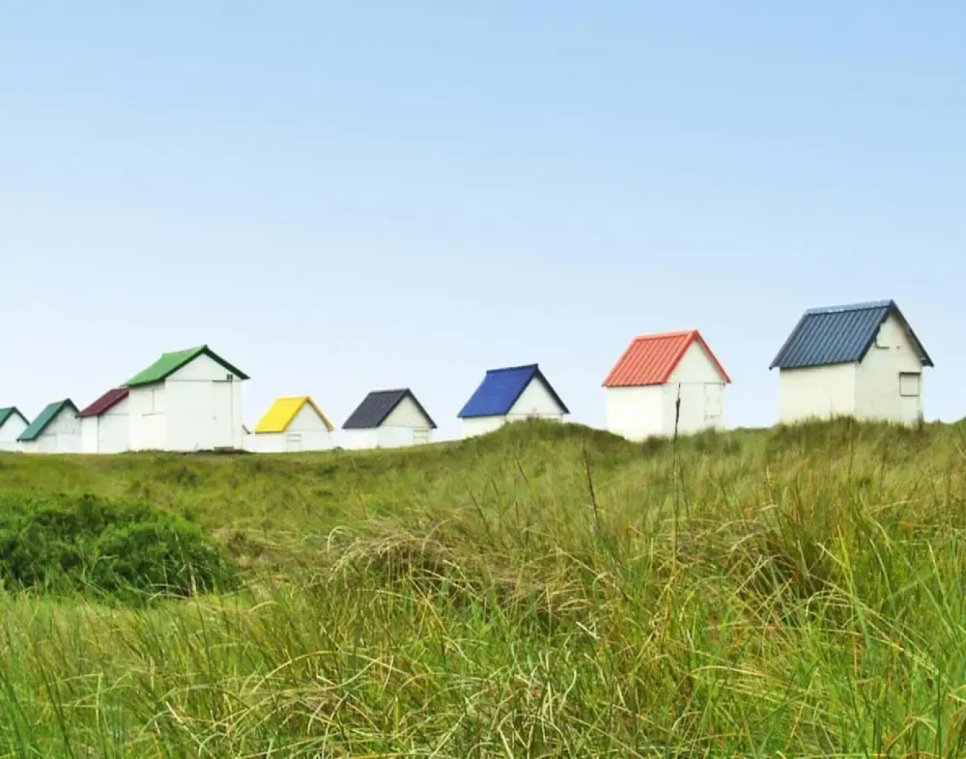 Wooden House by Beach Near Barneville