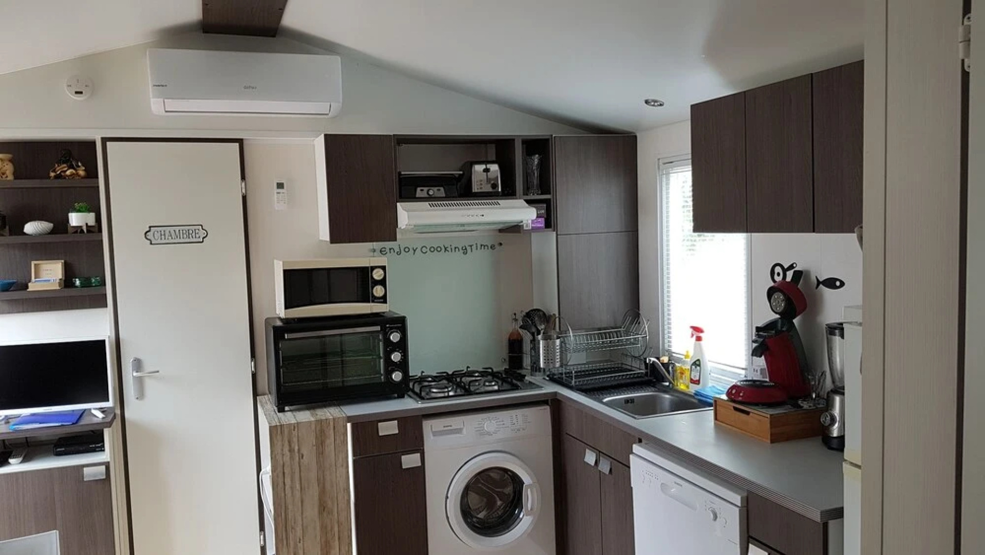 Mobile Home 3 chambre clim TV camping 4