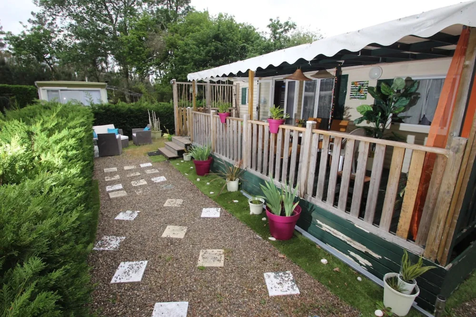 mobil home camping la lande