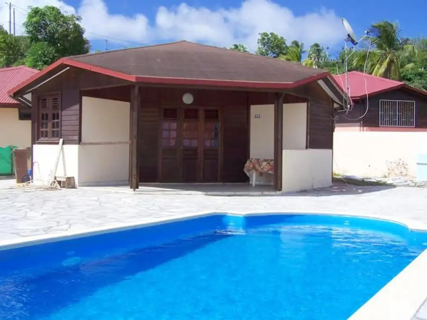 Bungalow With 2 Bedrooms in Sainte-anne, With Wonderful sea View, Priv