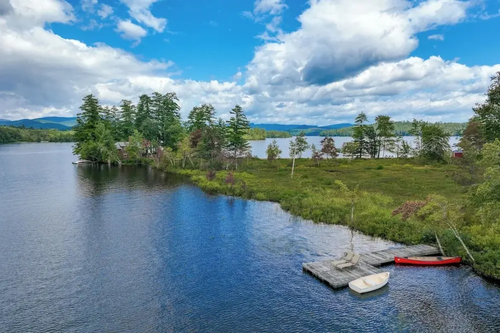 Lakefront Lovell Home w/ Dock: Walk to Town Beach!