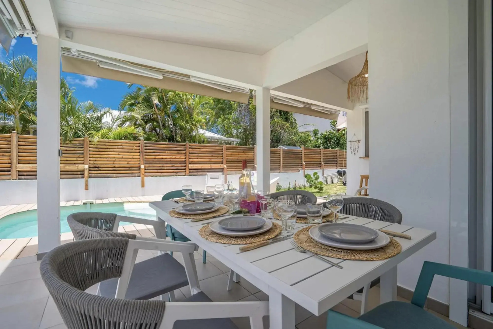 Villa Bel'Amandier : 3ch, bac à punch à 2min à pied de la plage