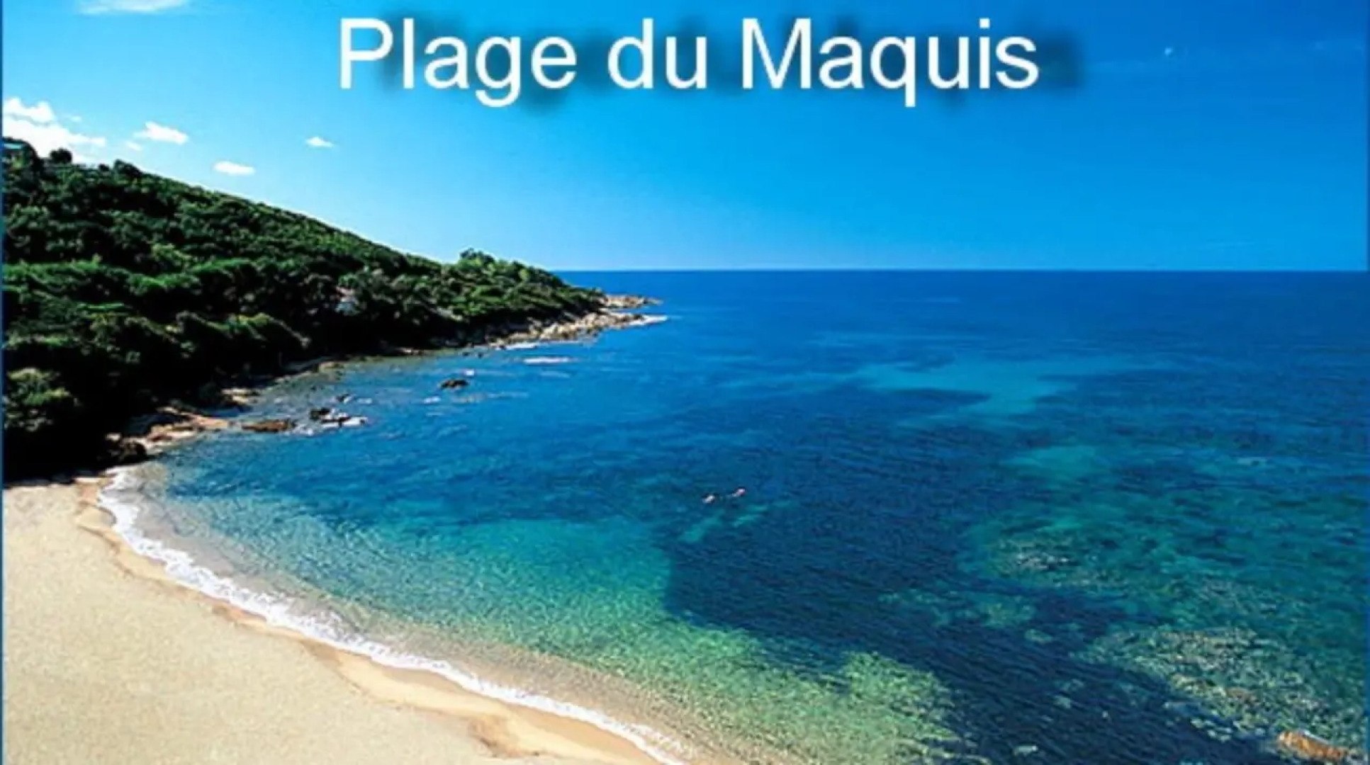 Vue mer panoramique plage 30m. Porticcio