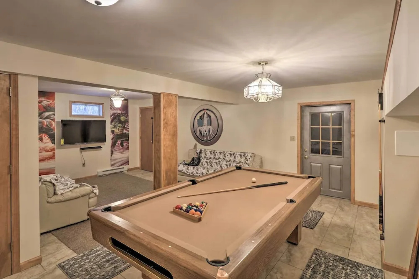 Home w/ Hot Tub, Fire Pit, Koi Pond: Walk to Lake!