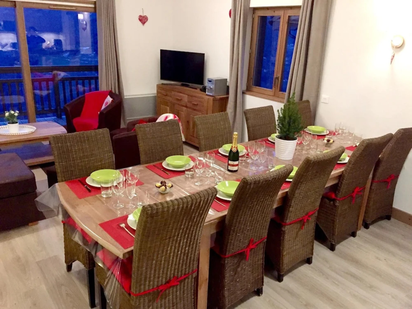 Apartment With 3 Bedrooms in La Lechere, With Wonderful Mountain View, Furnished Balcony and Wifi - 10 km From the Slopes