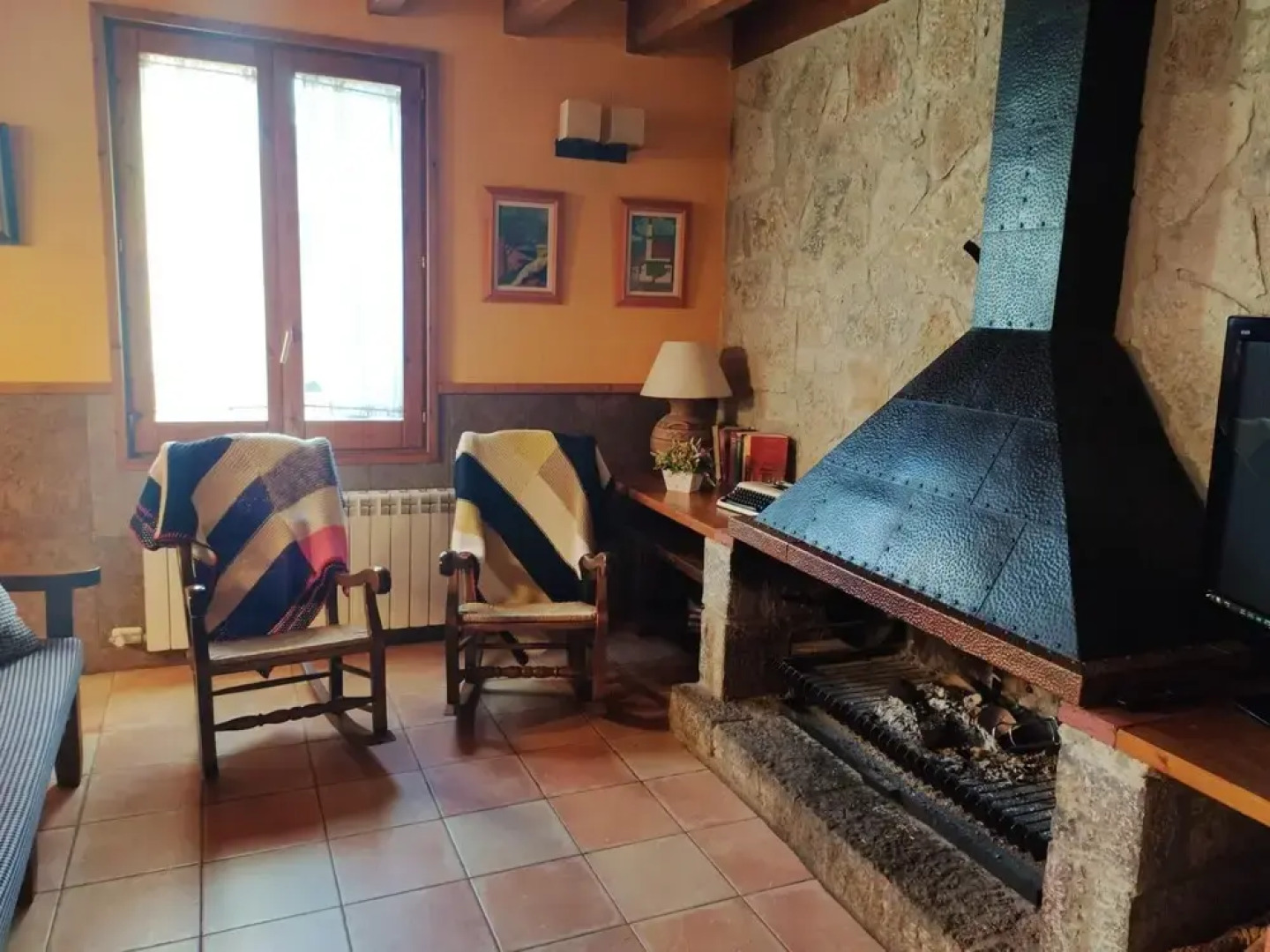 Appealing holiday home in Ogassa with patio