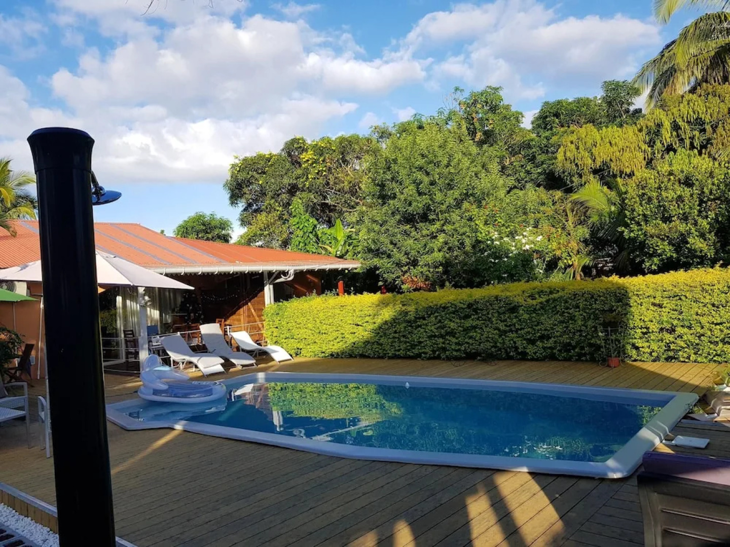 Studio in St-benoit, With Wonderful Mountain View, Pool Access, Enclos