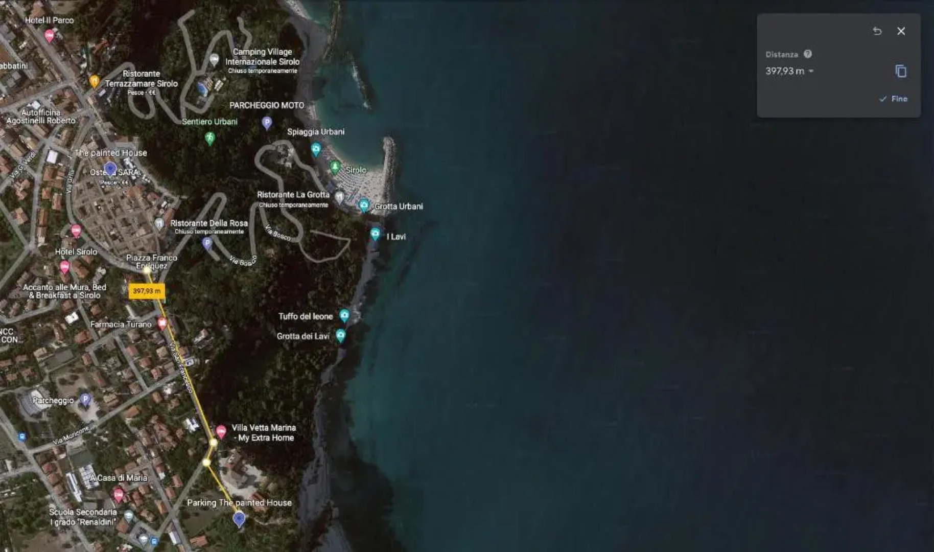 The painted house, nei vicoli di Sirolo