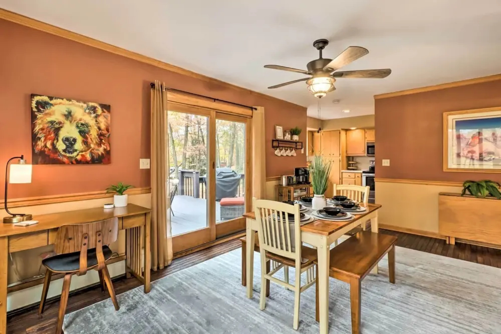 Outdoor Theater, Deck & Fire Pit: Poconos Retreat