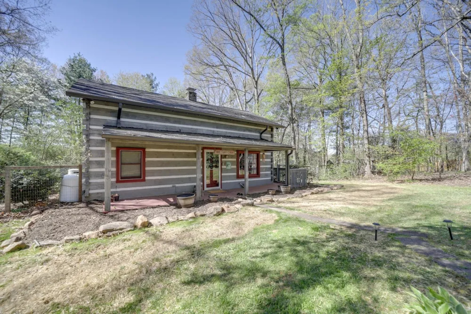 Restored Candler Log Cabin w/ Private Office!