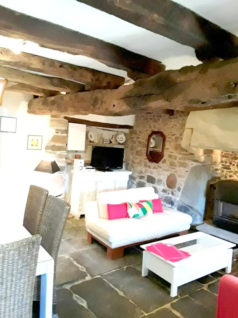 House With 2 Bedrooms in Guimaëc, With Wonderful sea View, Enclosed Ga