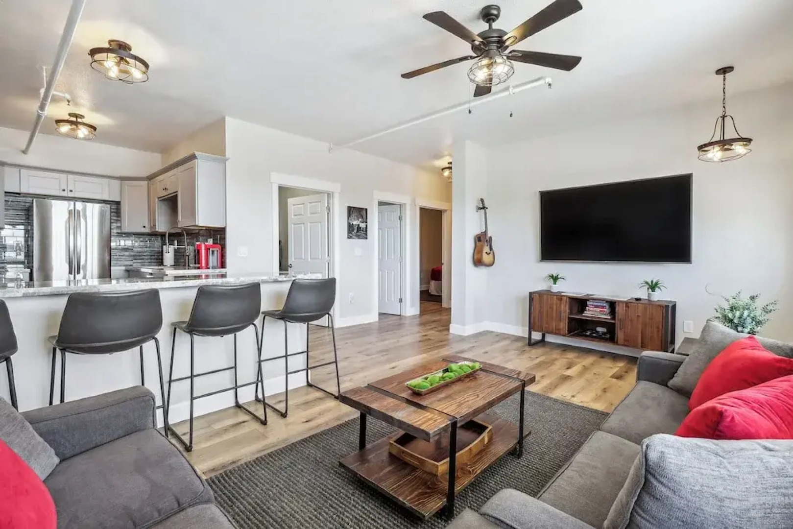 Mountain-view Deck: Stylish Virginia City Apt!