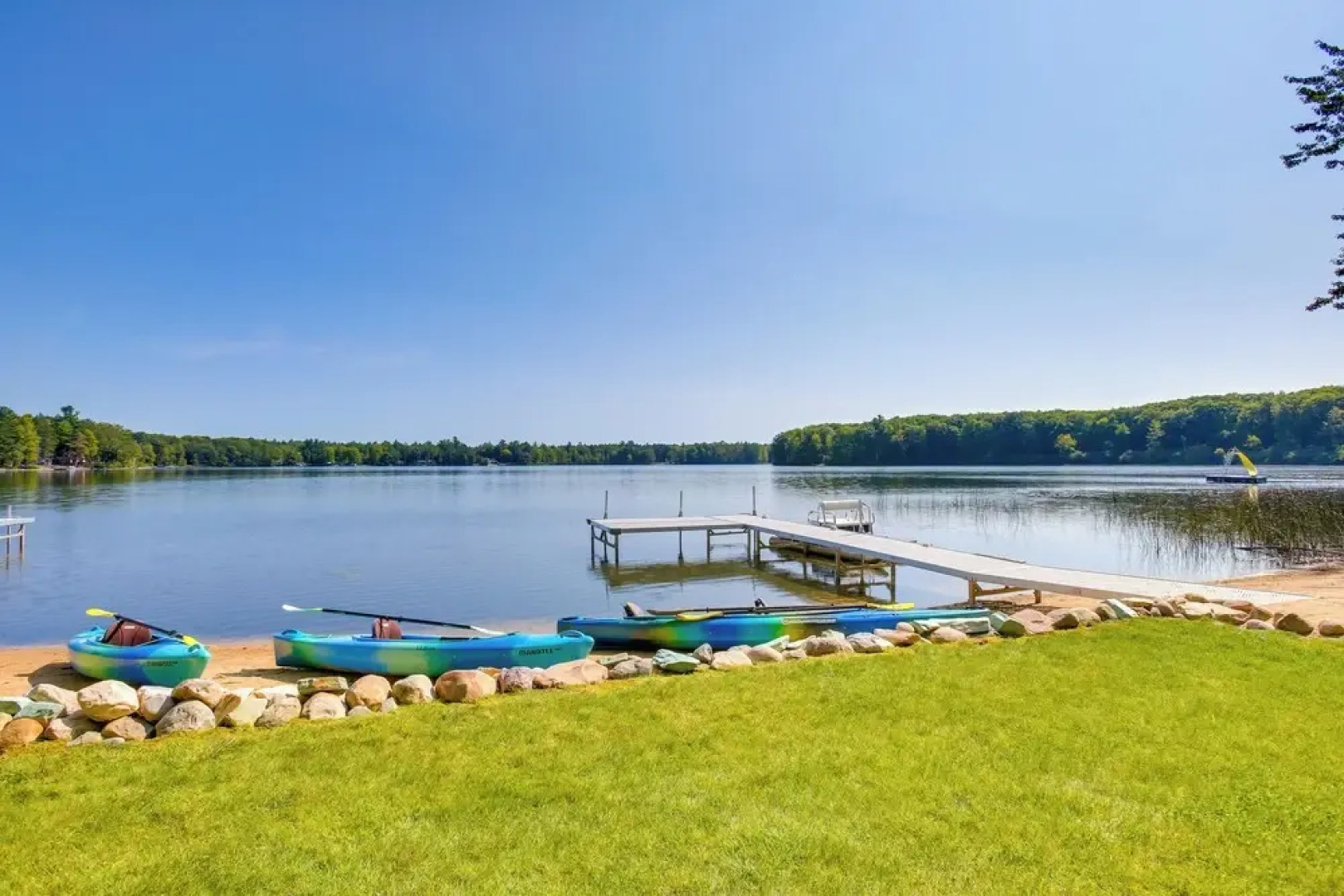 Interlochen Lake House w/ Deck, Fire Pit & Dock!