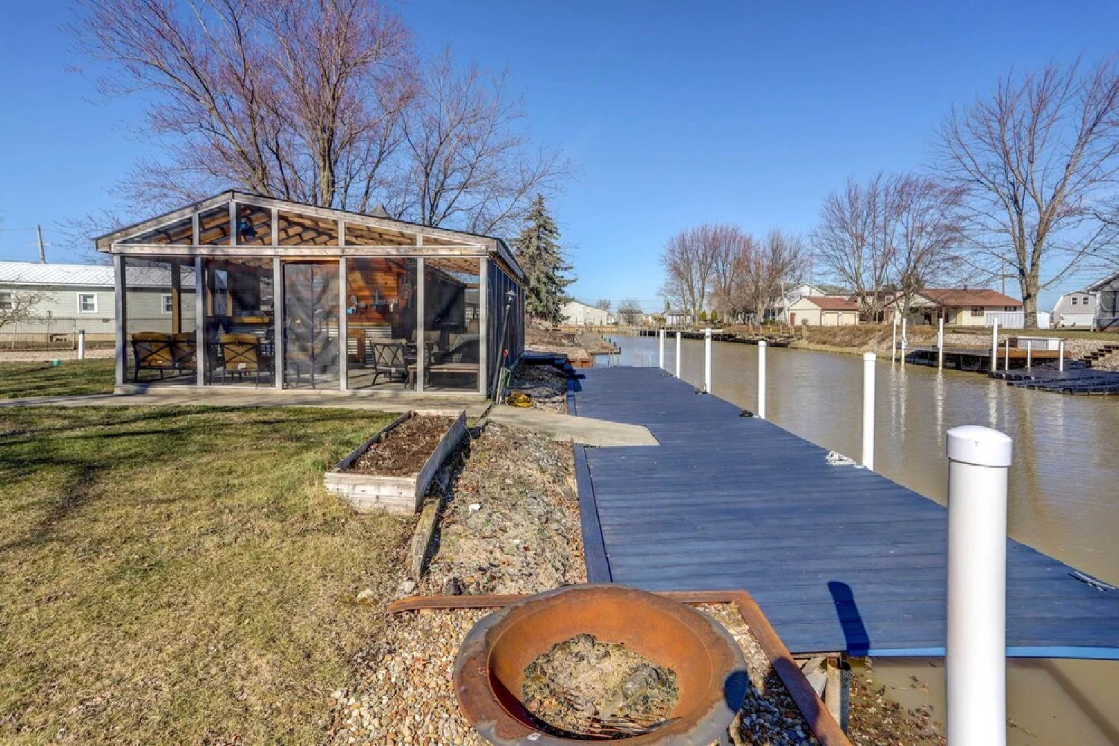 Port Clinton House w/ Boat Dock on Portage River!