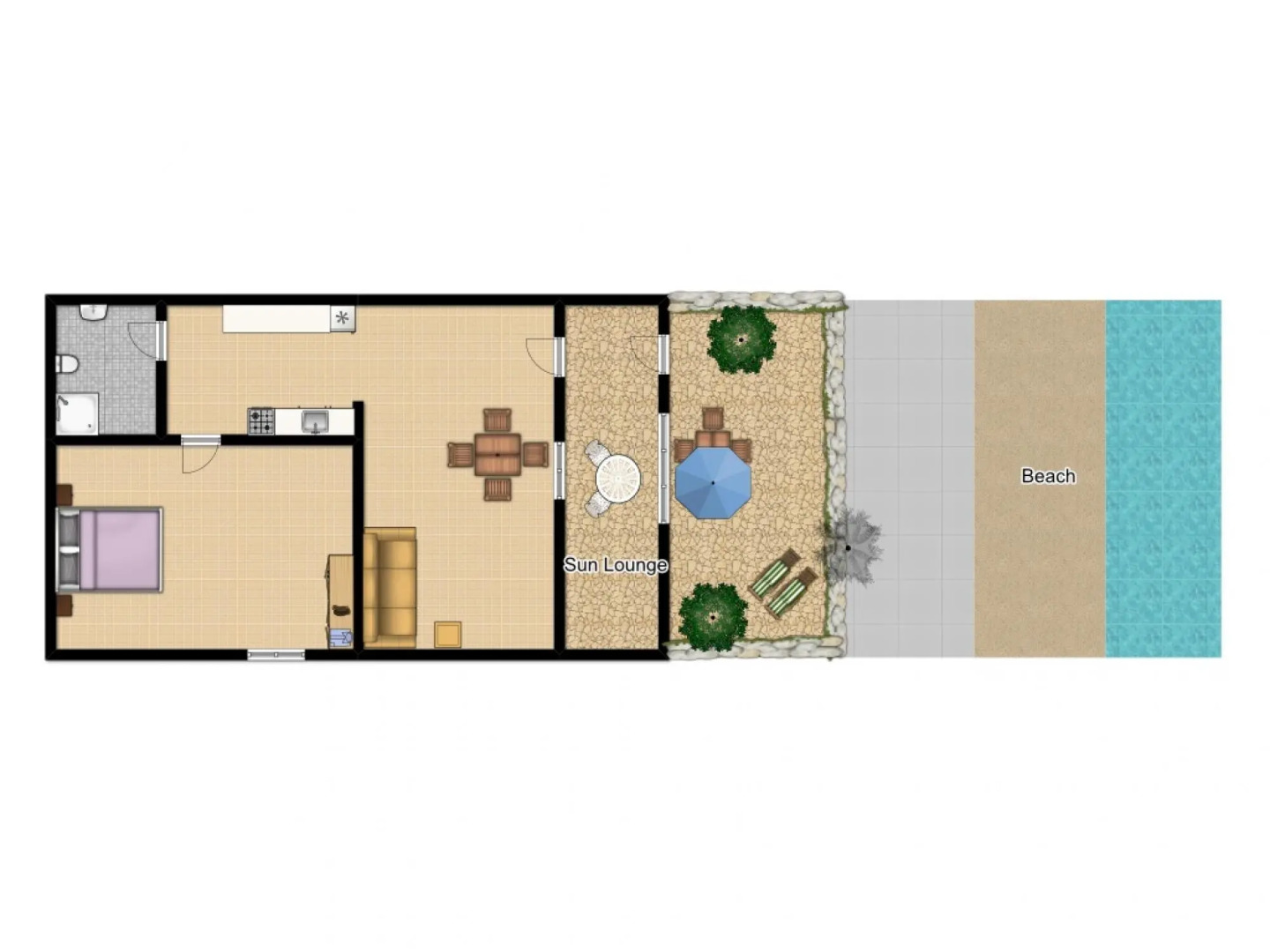 Dinos Walk to Beach Sea Views A C Wifi Car Not Required - 291