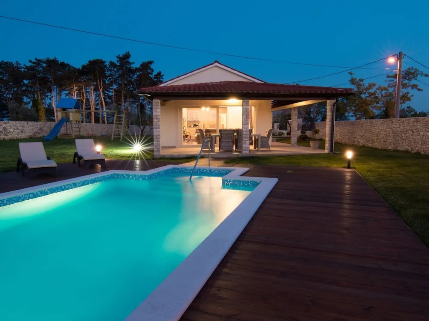 Luxury Villa With Swimming Pool, Summer Kitchen and Play Area Near Rabac and Labin