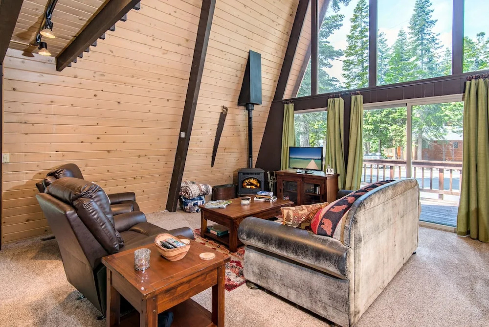 Spacious Wooded Tahoe Cabin by RedAwning