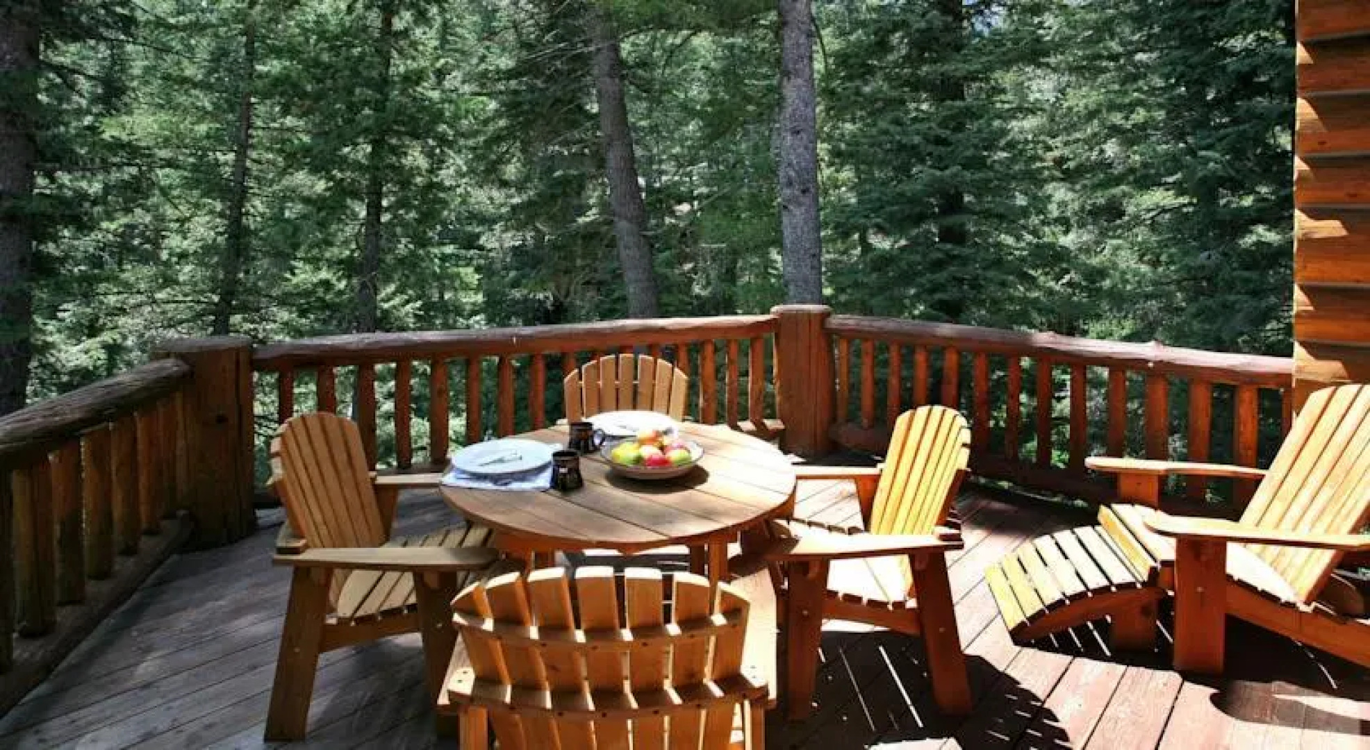 Red Roof On The River by Stewart Mountain Lodging