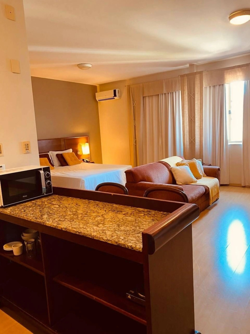 Apart-hotel, piscina, TV a cabo, academia