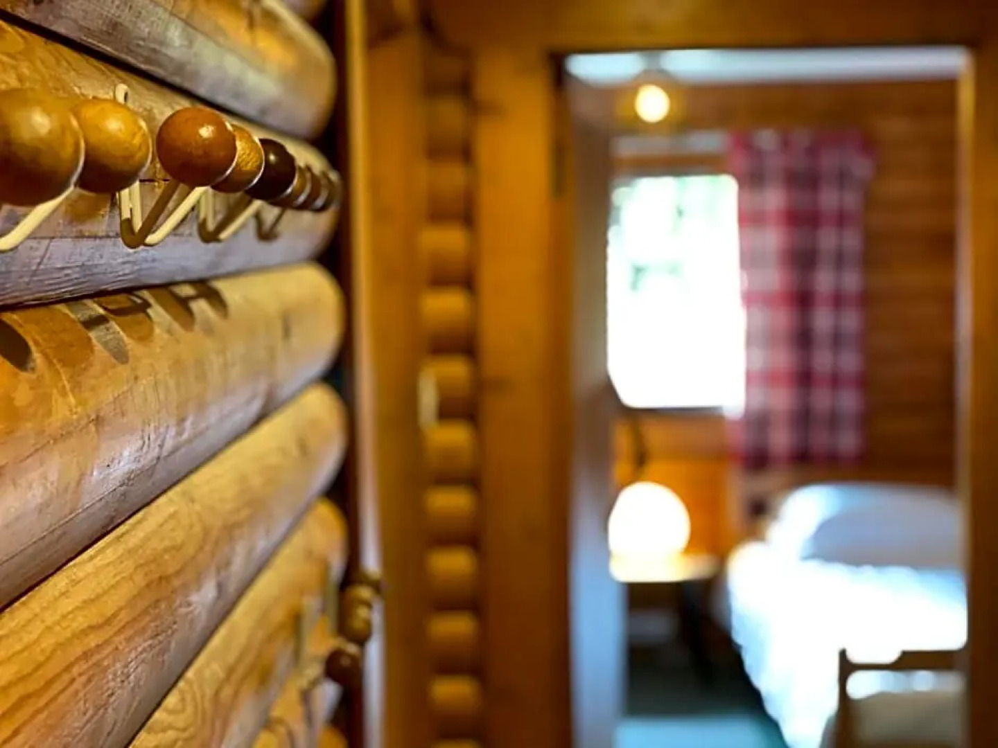 Riverside log cabins