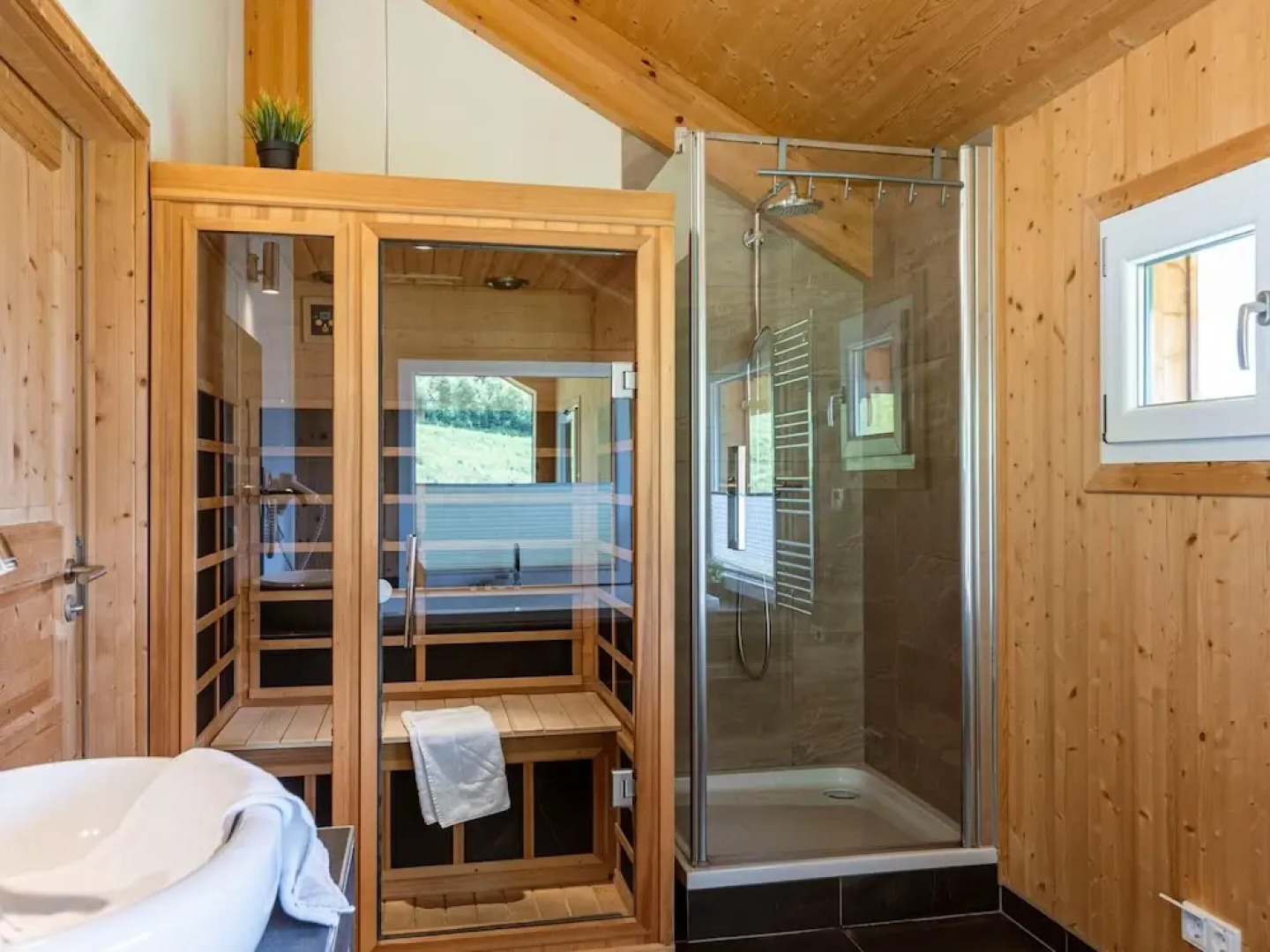 Appealing Chalet With Infrared Sauna