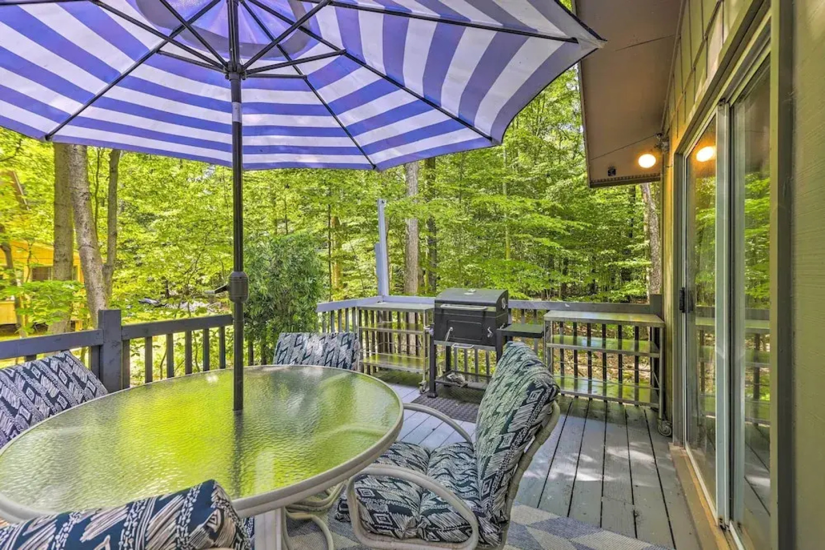 Wraparound Deck: Big Bass Lake Home in Gouldsboro